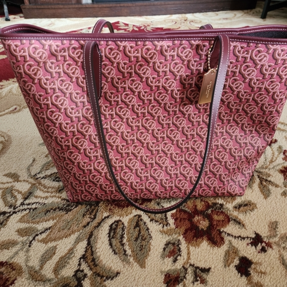 Pink Coach Tote Bag